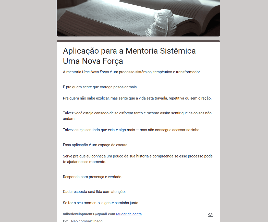 Formulário de Inscrição